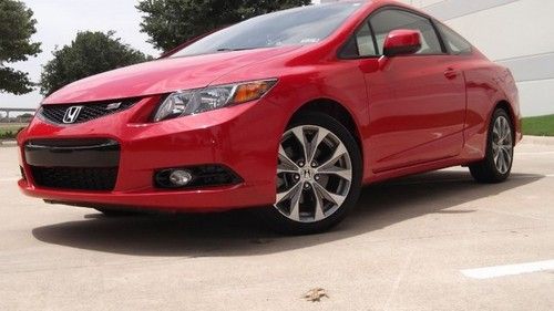 2012 honda civic cpe s red/black manual transmission