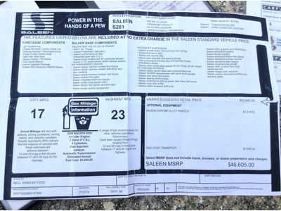 2006 FORD MUSTANG GT SALEEN S281 AUTOMATIC 6200 MILES VERY CLEAN S197, image 48