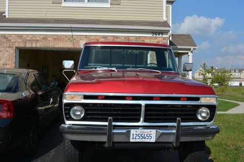 1975 ford f250 4x4 ranger highboy 390 pickup truck