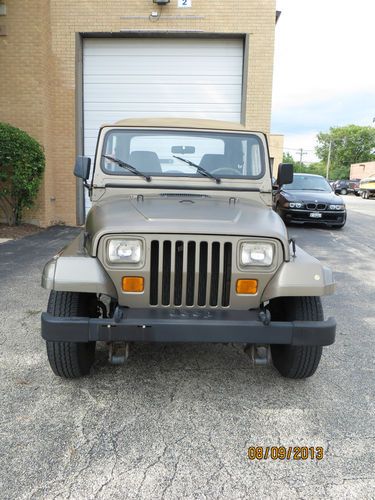1991 jeep wrangler sahara sport utility 2-door 4.0l - low low miles