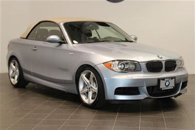 Bmw 135 convertible sport 6 speed manual navigation sport heated leather seats