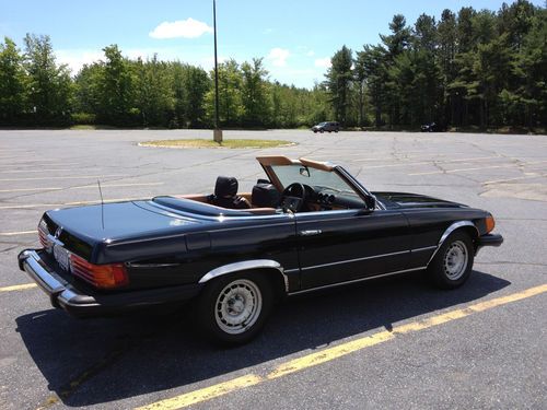 Mercedes-benz 380sl convertible hard top black second owner