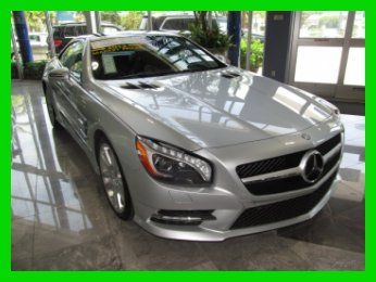 13 silver sl-550 4.6l v8 convertible *panorama roof *19 in alloy wheels *low mi