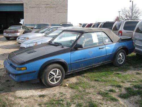 1987 pontiac sunbird turbo gt convertible