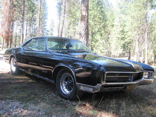 1967 buick riviera gs hardtop 2-door 7.0l 430 ci gm, star war air cleaner, black