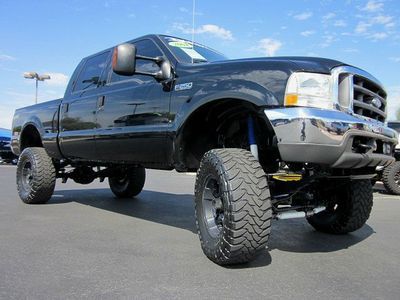 2004 ford super duty f-250 crew cab xlt 4x4 custom lifted truck~low miles~sweet!