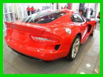 2013 srt viper new adrenaline red black leather v10 6 speed manual transmission