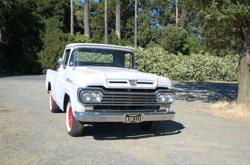 1959 ford f-100 f100 new transmission 223 pickup truck styleside small window