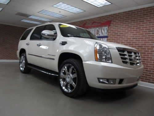 2009 cadillac escalade navigation 3rd row seat rear dvd flex fuel