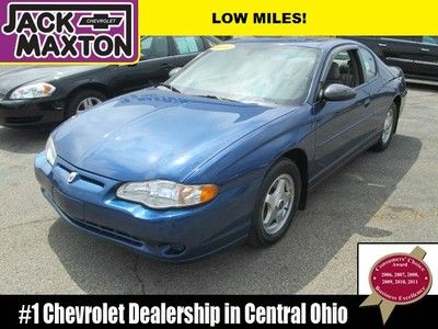 04 blue chevy monte carlo low miles auto sunroof spoiler great condition