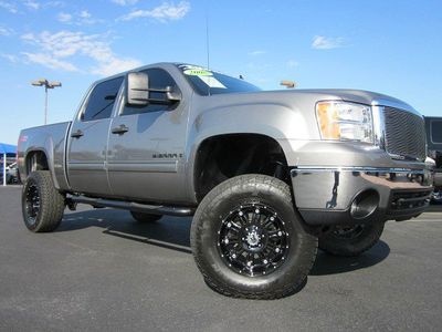 2008 gmc sierra 1500 crew cab slt 4x4 used~rcd~kmc~lifted truck~low miles~nice!!