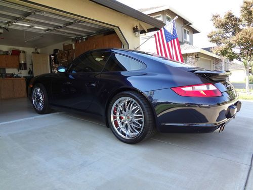 2007 porsche carrera s coupe, midnight blue metallic, stone grey full leather!!!