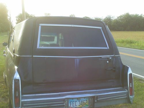 1981 Black Hearse Cadillac Fleetwood Low Mileage, image 4