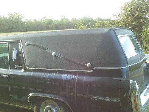 1981 Black Hearse Cadillac Fleetwood Low Mileage, image 7