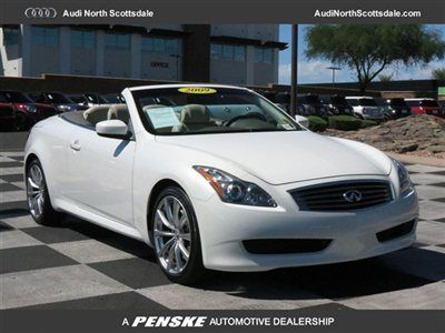 G37 convertible- 44k miles-navigation- clean car fax-leather