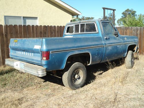 4x4 chevy shortbed pickup project barn find.no reserve sale