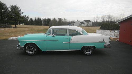 1955 chevy bel air sport coupe no post all original parts included