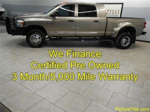 09 ram 3500 mega cab laramie leather warranty finance texas