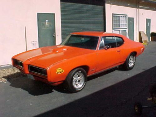 1968 pontiac gto 2 door hardtop with extra hood california car