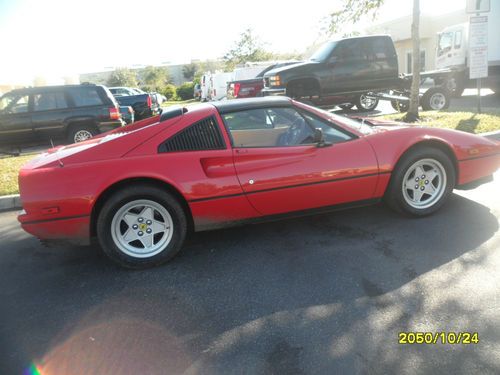 1986 farrari 328 gts.red over tan