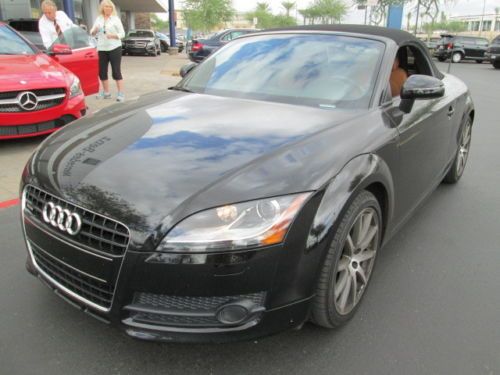 2009 awd quattro black automatic leather navigation miles:32k convertible