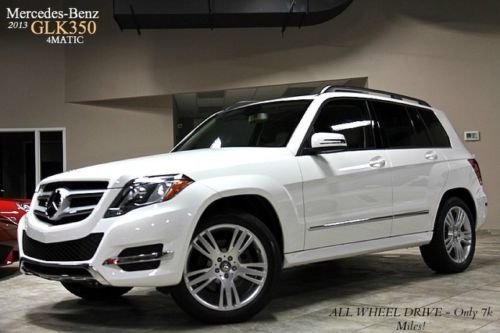 2013 mercedes benz glk350 4-matic polar white one owner 7k miles heated seats!!