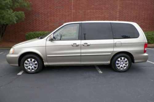 2004 kia sedona lx 1 owner southern owned cruise control 3rd row seat no reserve