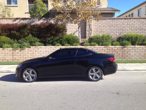 2012 lexus is350c black/black 6111 miles perfect loaded