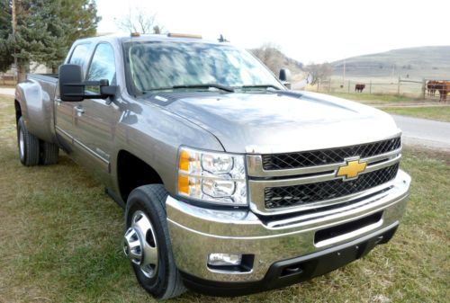 2012 chevrolet 3500 dually, 4x4, diesel, ltz, loaded