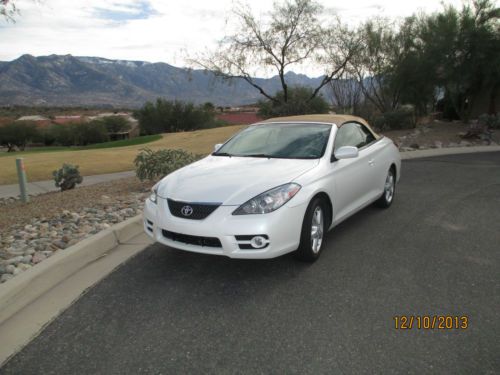 2008 Toyota Solara SLE Convertible 2-Door 3.3L, white w/beige top, US $14,300.00, image 3