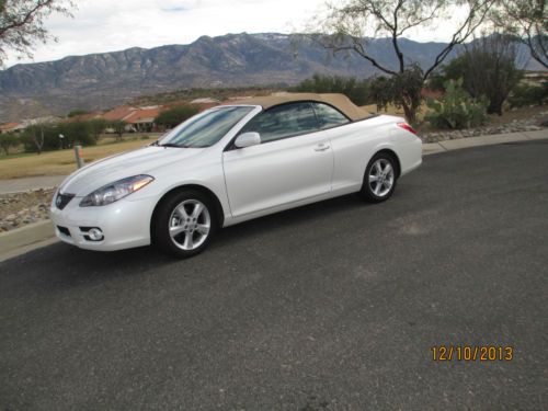 2008 Toyota Solara SLE Convertible 2-Door 3.3L, white w/beige top, US $14,300.00, image 4