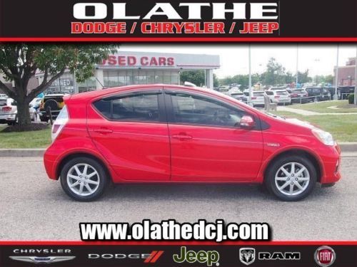 2012 toyota prius c, sunroof, automatic, red