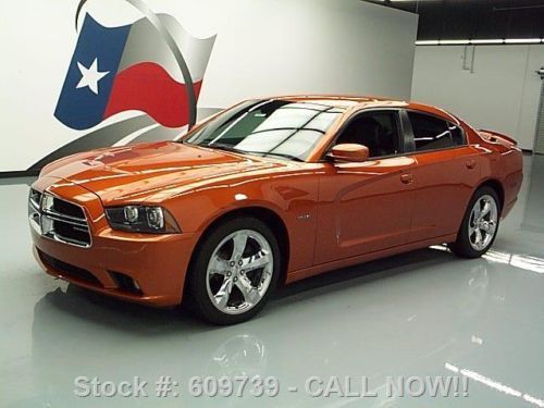 2011 dodge charger r/t hemi leather rear cam 20&#039;s 27k texas direct auto