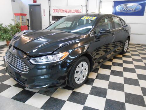 2013 ford fusion s 4k no reserve salvage rebuildable  new body style