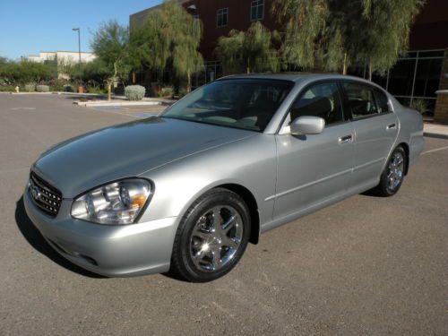 02 infiniti q45 luxury sedan-only 29k original miles-chromed factory alloys