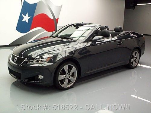 2011 lexus is250c hard top paddle shift vent seats 17k! texas direct auto