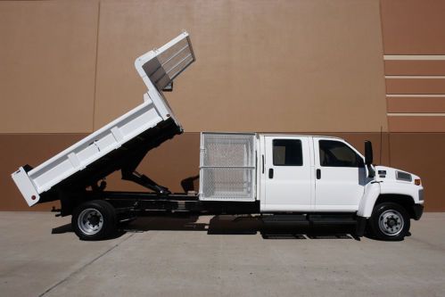 06 chevy kodiak c4500, 6.6l duramax, allison, crew cab, hydraulic bed, cage