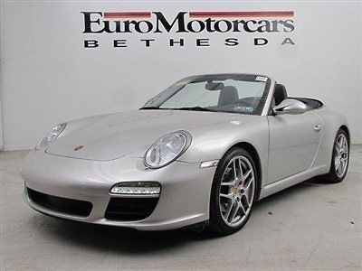 Blue leather silver s convertible cabriolet 10 6-speed 08 manual 11 navigation