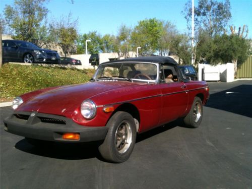 1978 mg mgb roadster california convertible