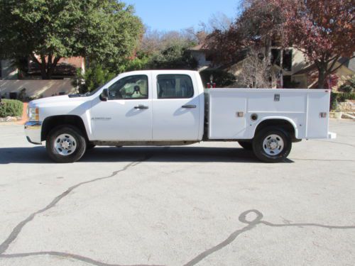 08 chevrolet 2500hd knapheide utility bed crew cab 4x4 6.0l v8