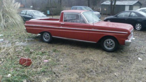Red 1965 ford ranchero v6 200 cc automatic it has been restored in mint conditio