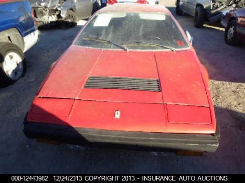 1975 ferrari 308 gt4 stripped project red on black
