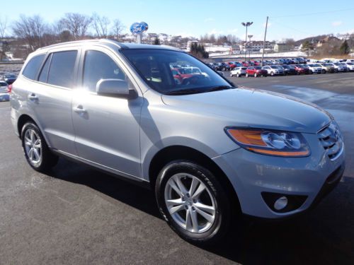 2010 santa fe se v6 awd heated leather seats bluetooth xm radio video carfax