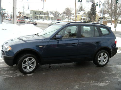 2005 bmw x3 3.0i sport utility 4-door 3.0l no reserve 6 spd. near perfect