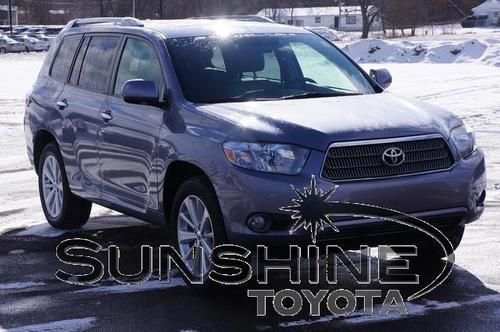 2008 toyota highlander hybrid limited, awd, navigation, leather, 1 owne