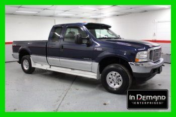 03 ford f250 xlt 7.3l powerstroke diesel long bed 4wd 4x4 super cab clean carfax