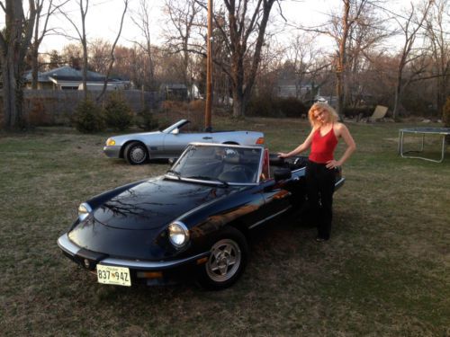 Black 1987 spider graduate, rebuilt transmission, new top paint and tires