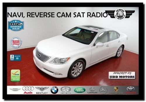 White/tan navi heated &amp; cooled leather seats reverse camera sunroof we finance