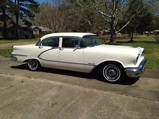 1956  oldsmobile ninety-eight - 4 door sedan, white, excellent condition