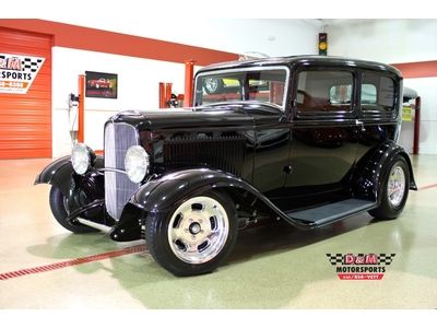 1932 ford tudor sedan full steel body halibrand wheels highest quality built